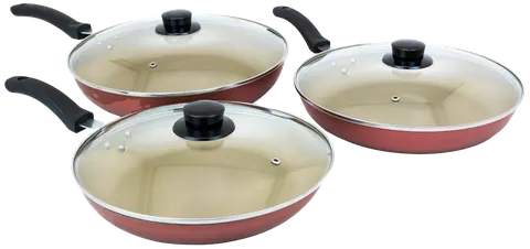 Conjunto de frigideiras antiaderentes