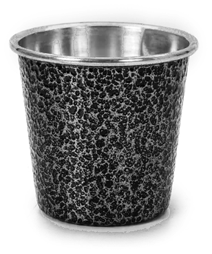 Copo cônico preto craquelado