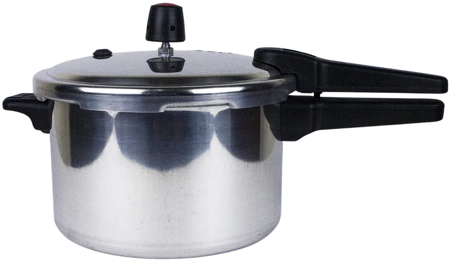 Panela de pressão de alumínio polido