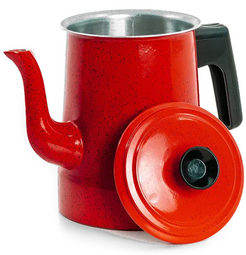Bule vermelho de alumínio